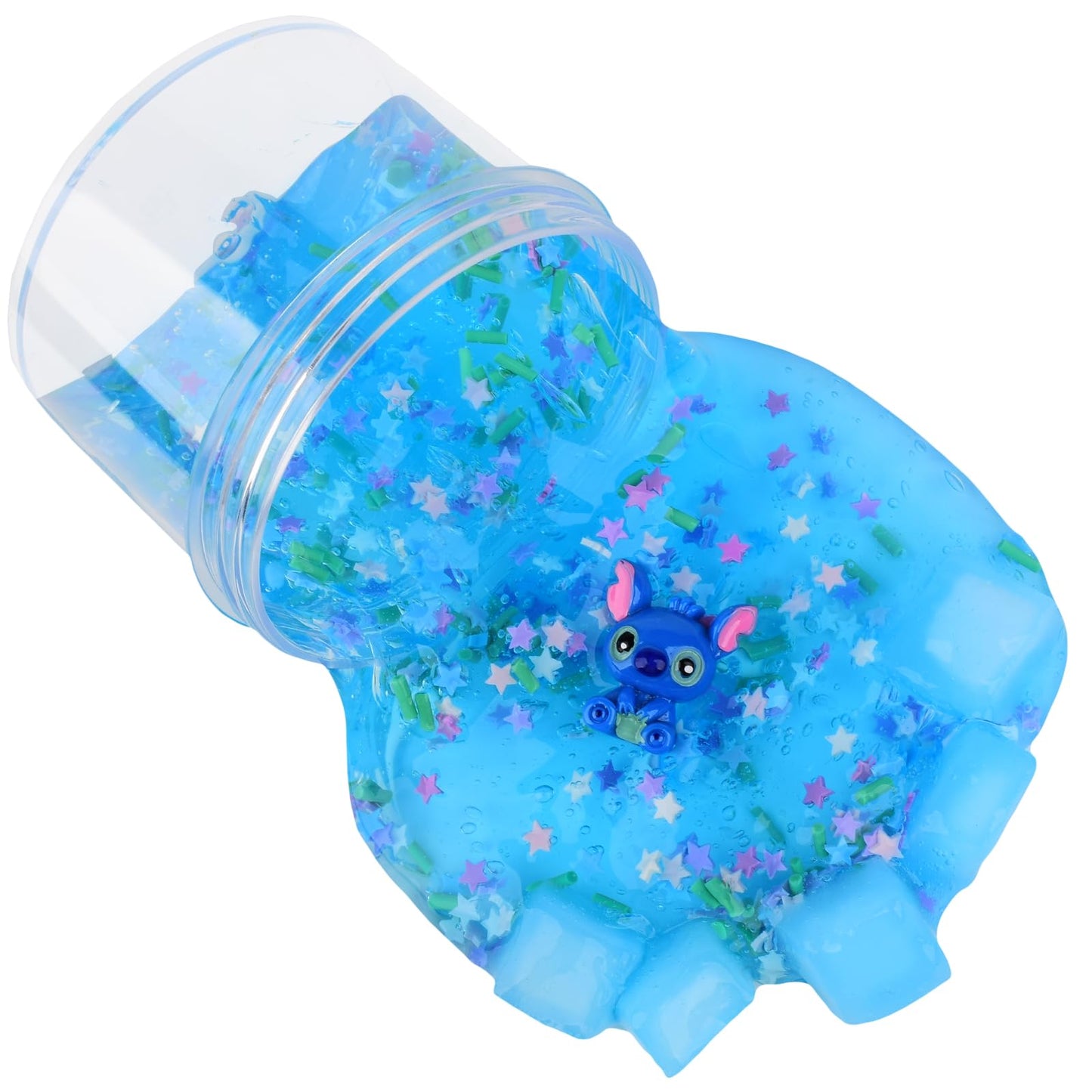 8 Pack Jelly Cube Crunchy Slime Kit  Premade Jelly Clear Crunchy Slime for Girls & Boys  Super Soft Non-Sticky Clear Slime Toy  Party Favor for Kids