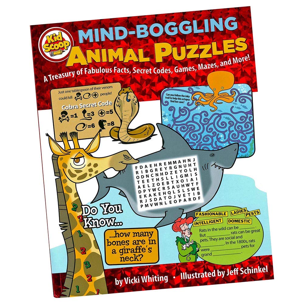 MindBoggling Animal Puzzles and Brain Teasers Book  Help Kids 510 Learn About Animals  A Treasury of Fun and Exciting Activi