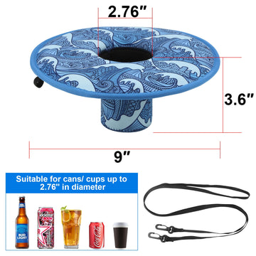 Desing Wish Drink Floats For Swimming Pool Neoprene Drink Floaties Pool Drink Floats For Standard Cans/Cups/Bottles, Thickened F