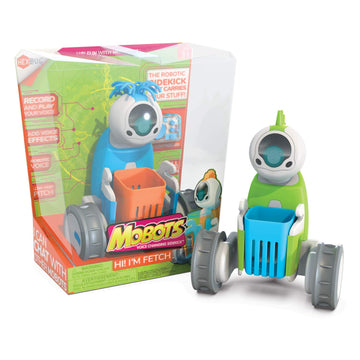 Hexbug Mobots Fetch - Remote Control Record And Talking Robot Kit With Motor Lights And Sound - Smart Interactive Educational Toys For Kids - Ages 3+ - Batteries Included (Colors And Styles May Vary)