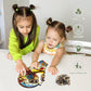 Stained Glass Heart Owls 500 Pieces Wooden Puzzles For Adults Unique Irregular Shape Fun Challenging Birds Puzzles For Kids And