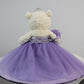 Kinnex Collections Quinceanera Doll Teddy Bear 20" Lavender1 Rhinestone B16631-5
