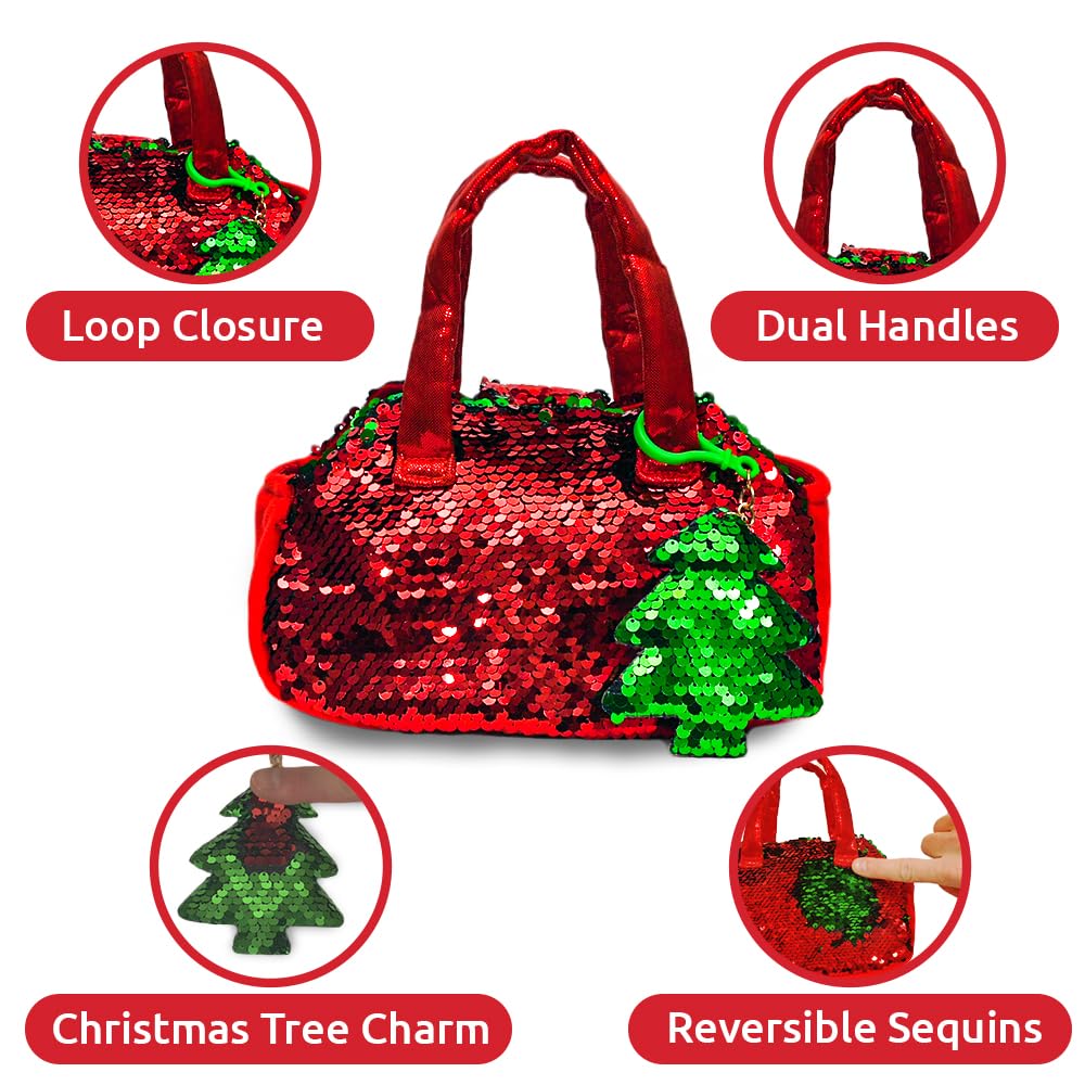 Little Jupiter Plush Pet Set - Includes Reindeer Stuffed Toy with Purse for Age 4-5 - 6-7 yrs - Christmas Stuffed Animal - Gifts