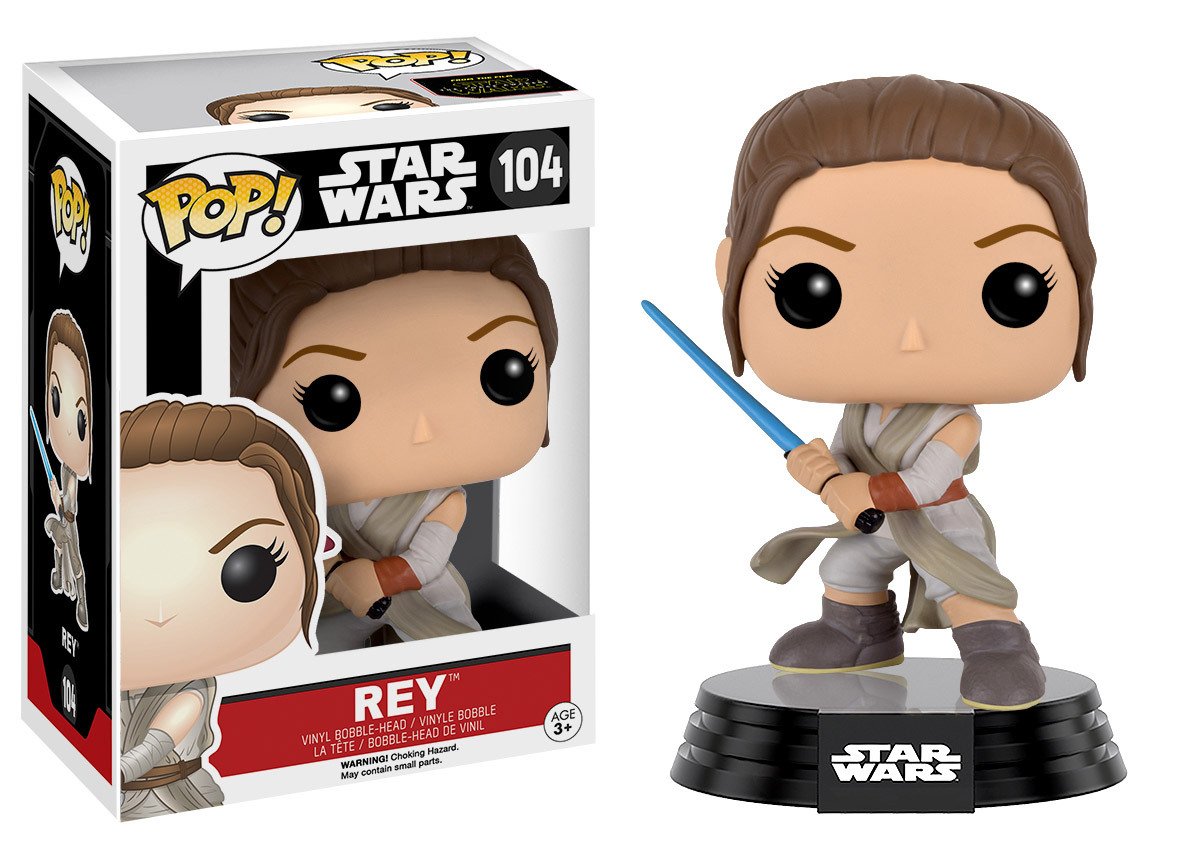 Funko Pop Star Wars: Episode 7: The Force Awakens Figure - Rey With Lightsaber