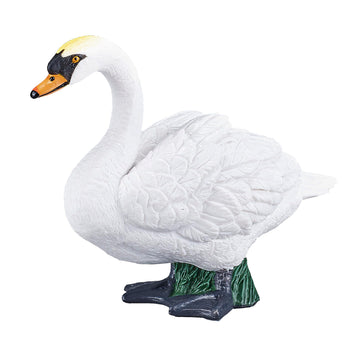 Mojo Mute Swan Realistic International Wildlife Hand Painted Toy Figurine
