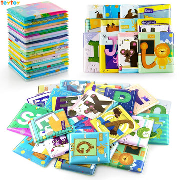 26 Pcs Baby Soft Alphabet Cards Toys,Baby Bath Toy Abc Alphabet Baby Flash Cards Early Learning Educational Toy,Washable Waterpr