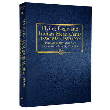 Whitman Indian Head Cent Coin Album 1856-1909, Leather, Album #9111