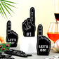 100 Pieces Mini Foam Finger Football Party Favors #1 Sports Fan Foam Finger Football Party Supply Basketball Baseball Soccer Spo