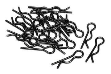 HPI Racing 75106 Body Clip, 6mm, Black, 20-Piece