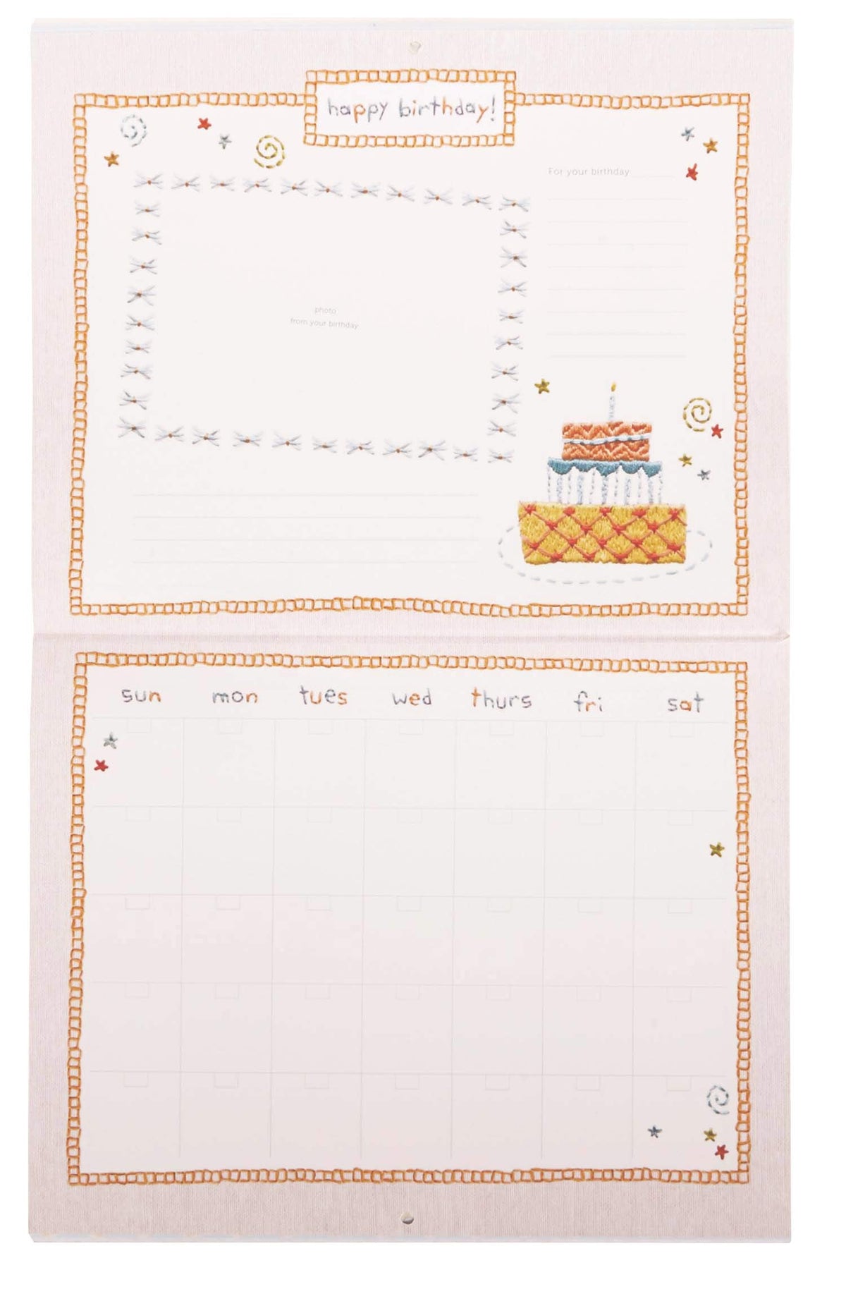 My First Year Calendar with Milestone Stickers
