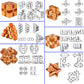 18 Pack Wooden Brain Teaser Puzzles Easter Basket Stuffers Wooden Burr Puzzles Brain Teaser Puzzle With Gift Packing Box Magic Puzzle Games Toys For Kids And Adults By Ahyuan (Bamboo)