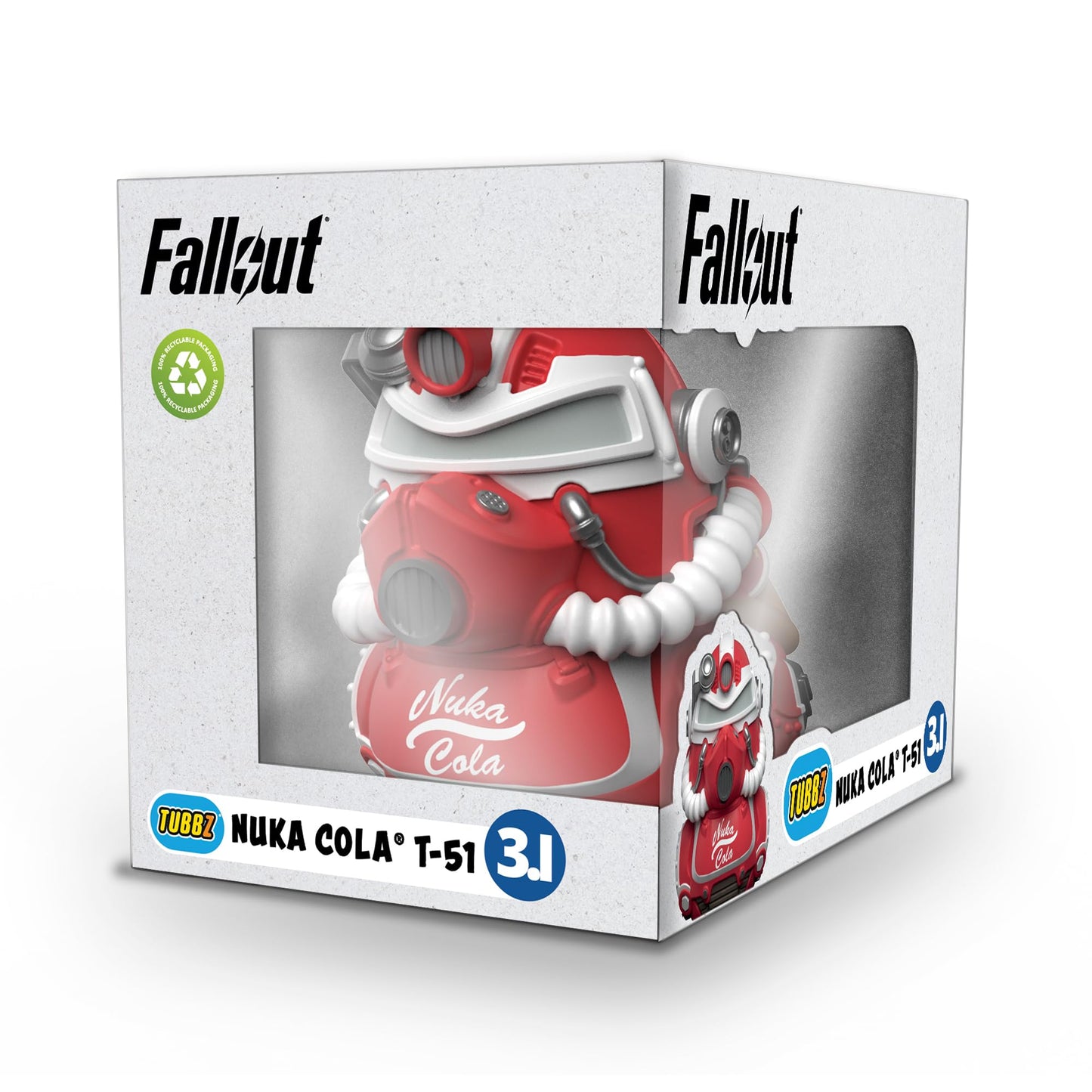 TUBBZ Nuka Cola T-51 Vinyl Rubber Duck Figure - 9 cm Boxed Edition Collectable - Official Fallout Merchandise