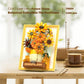 JMBricklayer Flowers Sunflower Building Sets for mature-themed with Lights 70004  Van Gogh Wall Art Crafts Ideas Flower Bouquet  Painting Frame Room Decor  Thanksgiving Christmas Birthday Gifts for Women Girl