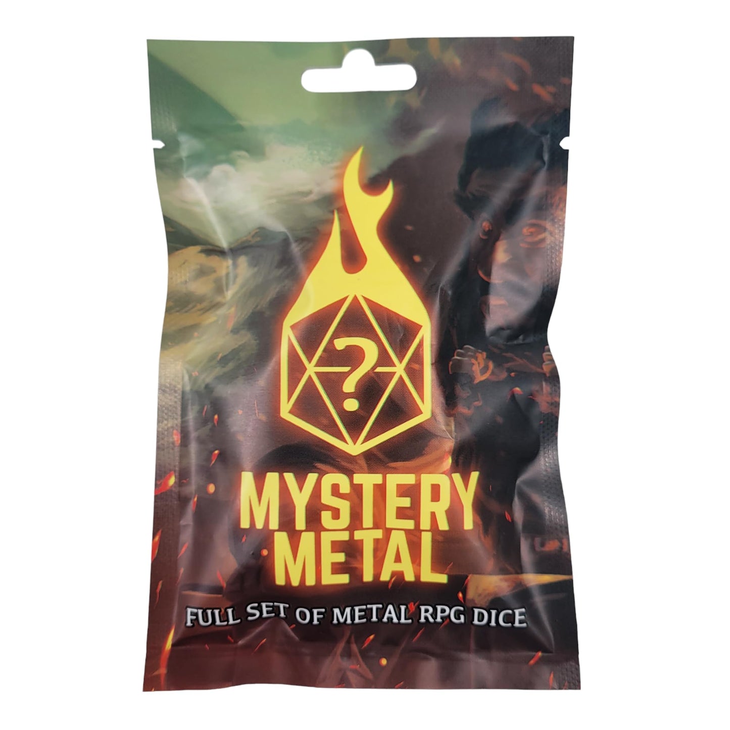 Forged Dice Co. Mystery Dice Bag DND Dice Set Blind Surprise Bag - Contains 1 Complete Set of 7 Metal Dice D4, D6, D8, D10, D12,