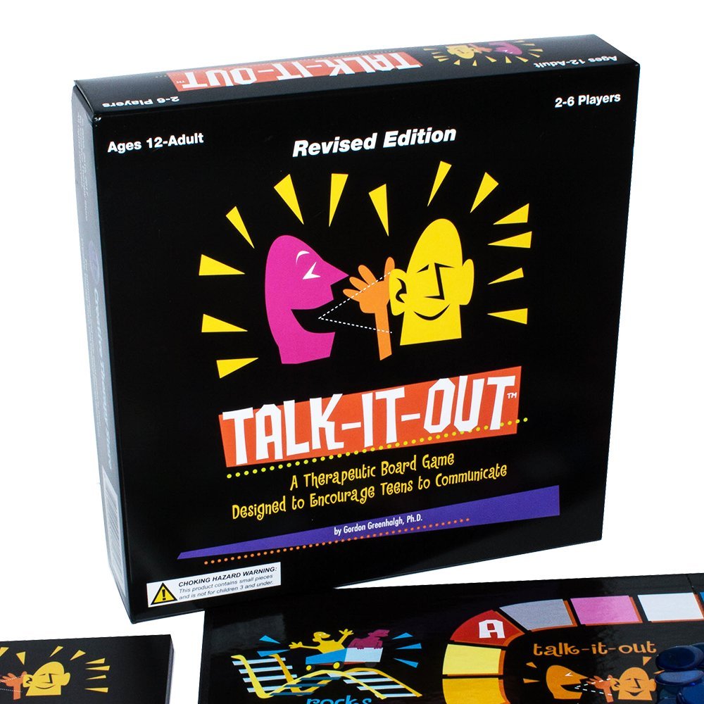 Creative Therapy Store Talk-It-Out Therapeutic Board Game for Teens - Multicolor, Model: SG_B004HBAL16_US