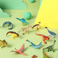 Recur Dinosaur Figure Toys Mini Dino Figurines For Kids Jurrassic Dinosaurs, 100% Hand-Painted, Cake Topper Small Tabletop Figure - 12 Pcs