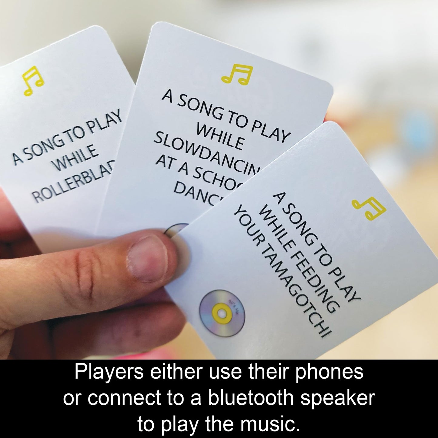 Game That Song 90's Mix Expansion - 50 New Cards - Cardstock - Family Fun Game for Adults & Teens - White/Off-White