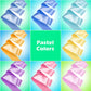 Hiunicorn 24Pcs Pastel Rainbow Gymnastics Dance Ribbons Party Favors Decorations For Kids, Aesthetic Loot Bag Stuffers For Girls Unicorn Princess Carousel Ice-Cream Butterfly Birthday Party