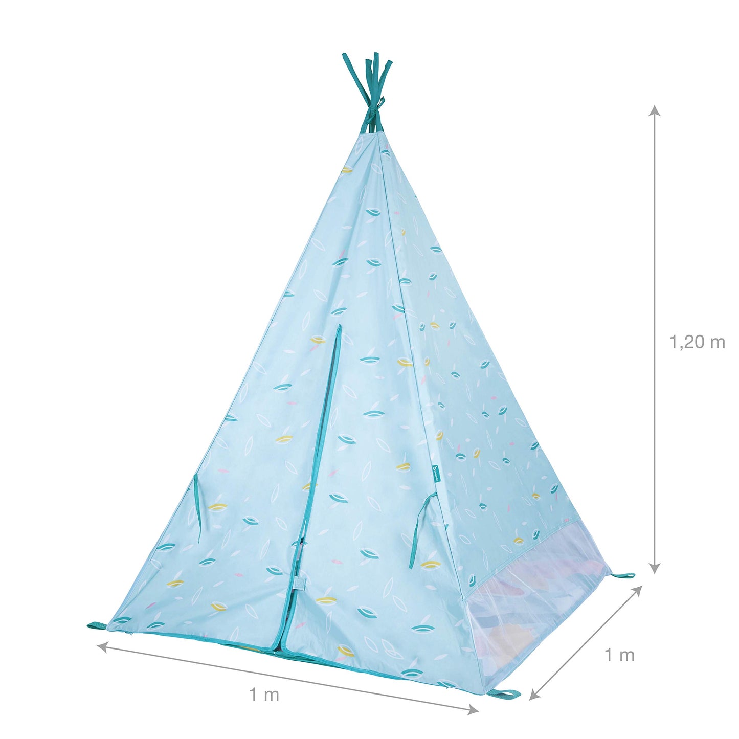 Babymoov Indoor & Outdoor Tipi | Teepee Tent for Kids with Play Mat, Carrying Bag & Pegs Included