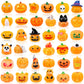 36 Pcs Halloween Mini Resin Pumpkins 36 Style Cute Tiny Resin Figurines To Hide Bulk Miniature Pumpkin Charms For Halloween Part