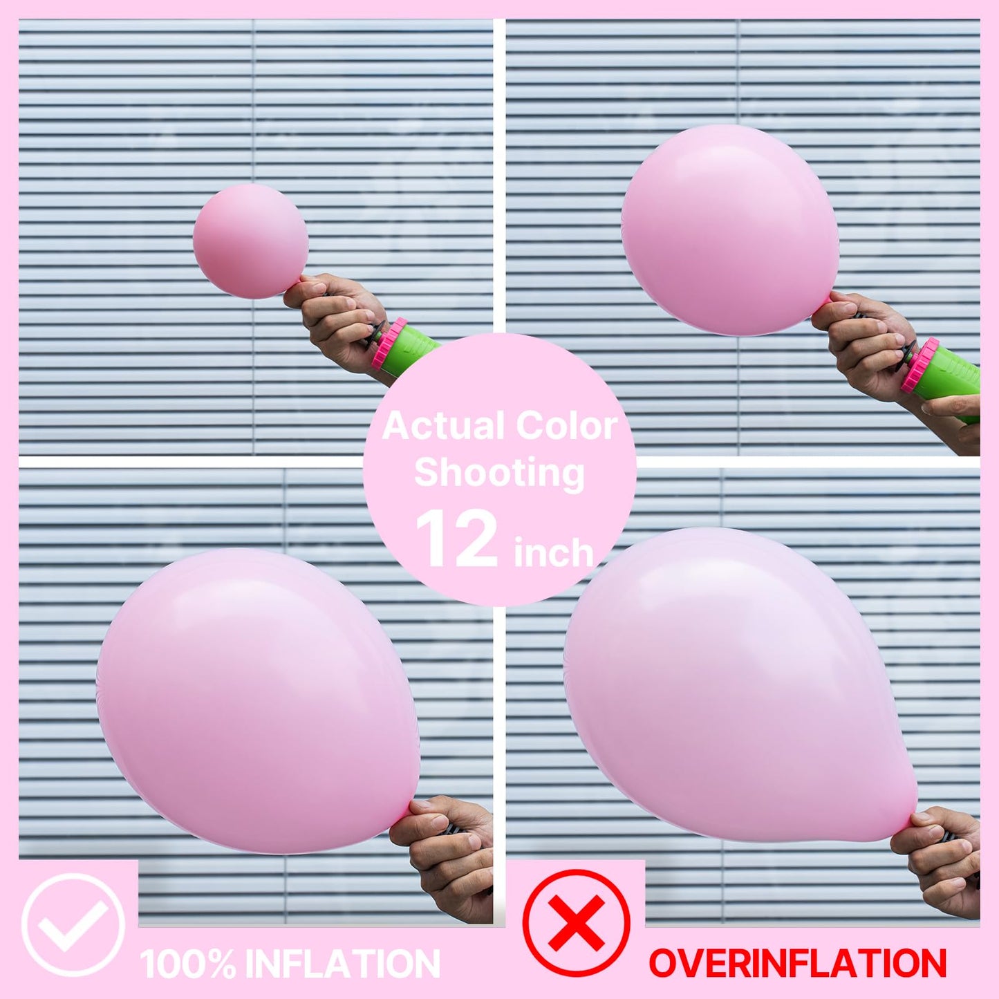 Partywoo Pastel Pink Balloons, 85 Pcs Pink Balloons Different Sizes Pack Of 18 Inch 12 Inch 10 Inch 5 Inch Baby Pink Balloons For Balloon Garland Balloon Arch As Birthday Party Decorations, Pink-Q05