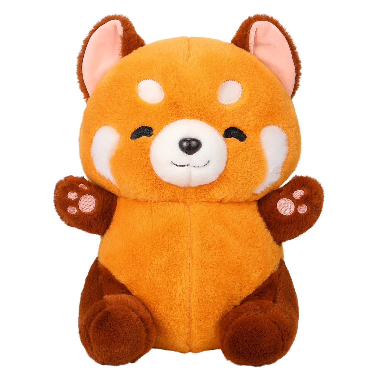 Meleceri Stuffed Animal Red Panda Plush Toy Cute Red Panda Plushies Gift For Girls And Boys 13.7''
