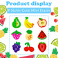 300 Pieces Mini Erasers Assortment Fruit Erasers Kids Pencil Erasers Bulk For Party Favor, Gift Filling, Home School Work Reward