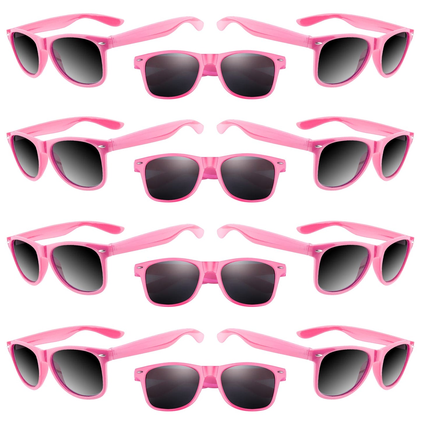 Tuparka 20 Pack Kids Sunglasses Bulk For Summer Pool Party Favors Birthday Parties Goody Bag Fillers, Pink
