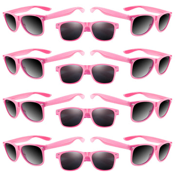 Tuparka 20 Pack Kids Sunglasses Bulk For Summer Pool Party Favors Birthday Parties Goody Bag Fillers, Pink