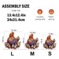 Jigfoxy Wooden Puzzle For Adults, Hen And Chicks Wooden Jigsaw Puzzles For Adults, Unique Animal Shape Wood Cut Puzzles For Family Friend Puzzle Lovers(M-10.6 * 11.4In-180Pcs)