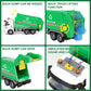 Mscredse 11.8'' Garbage Truck Toy With Dumping Function, Friction Powered Trash Truck Toy, Sound And Lights For Age 3-7 Years Ol
