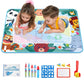 Patpat Magic Water Doodle Cotton Mat Diy Graffiti Drawing Mats 100X80Cm Water Based Graffiti Mats Free Coloring No-Ink Drawing M