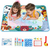 Patpat Magic Water Doodle Cotton Mat Diy Graffiti Drawing Mats 100X80Cm Water Based Graffiti Mats Free Coloring No-Ink Drawing M
