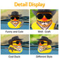 wonuu Car Rubber Duck Ornament Cool Car Accessories Duck Car Dashboard Decoration Special Prop Cowboy Hat Necklace, SKS