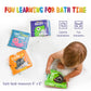 Merka Baby Bathtub Bath Toys For Toddler Baby Bath Toys Baby Books 4 Plastic Book Take Turns Clean Up Listen Be Quiet Perfect Baby Gifts For Sharing And Learning