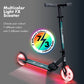 Yvolution Neon Flash Foldable Kids Scooter with Light up Wheels, Easy Folding Scooter with 2 Light up Wheels and and Rear Brake,