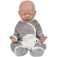 Vollence 18 Inch Full Silicone Baby Doll That Look Real,Eyes Closed Reborn Baby Doll,Real Baby Doll,Lifelike Baby Dolls - Boy