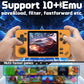 Rgb10X Handheld Game Console 3.5-In 640*480 Ips Oca Screen 2800Mah 64Bit System Yellow