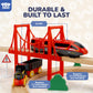 Toy Life Train Set 80Pcs Train Toys With Crane & Locomotive Train, Train Set For Kids 4-8, Wooden Train Tracks Toy Train Set For Toddlers 3 4 5, Kids Train Set Gift Toy Fits Thomas, Brio Tracks