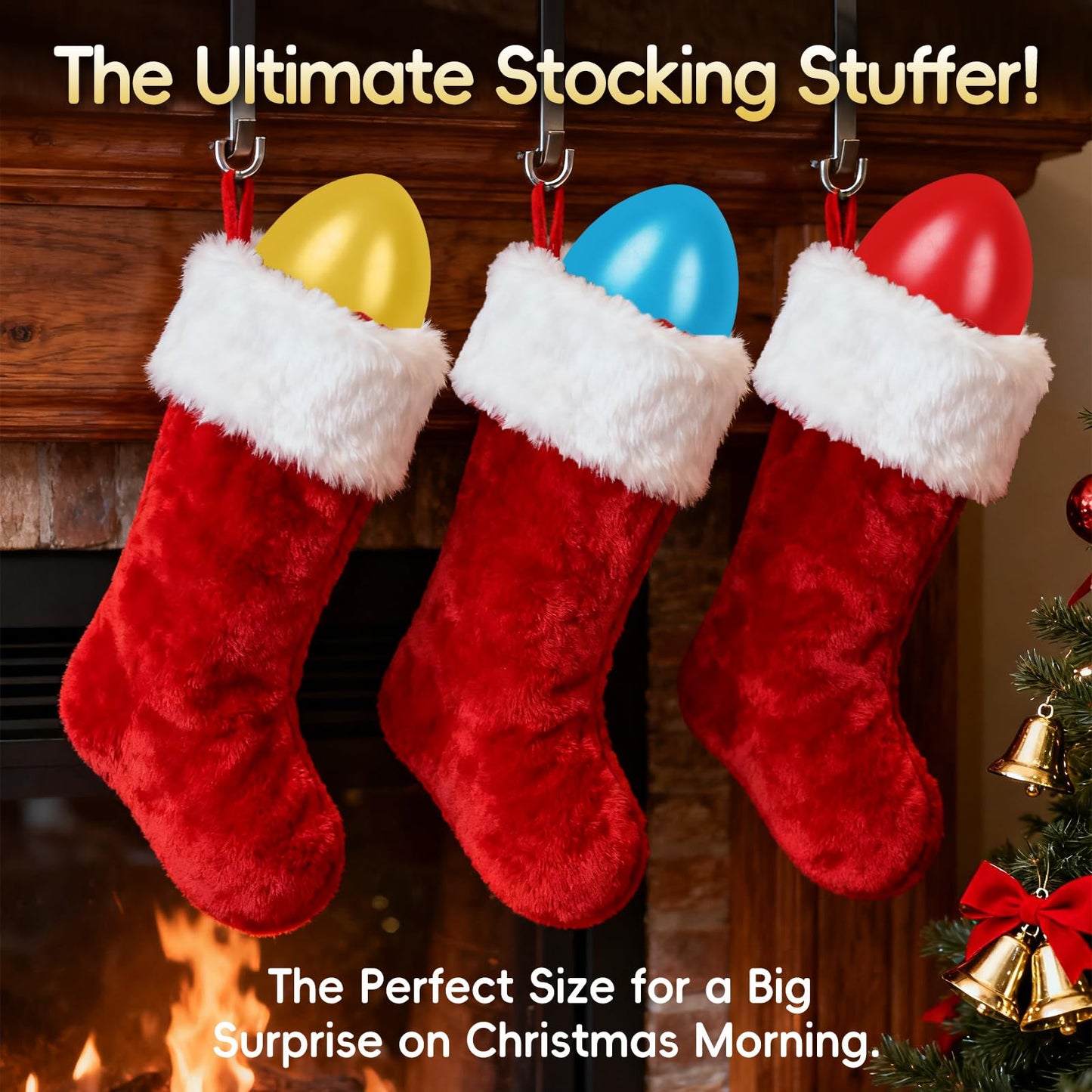 Christmas Stocking Stuffers Gifts for Kids, 6 Pack Magical Christmas Hatching Eggs-Surprise Toys Grow 600%, Funny Xmas Gift Choi