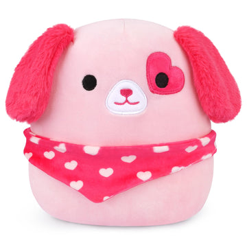 Mowatusy Puppy Plush,Cute Dog Plush Doll With Love Scarf,Party Decor,Birthday Gifts For Kids Girl Boy