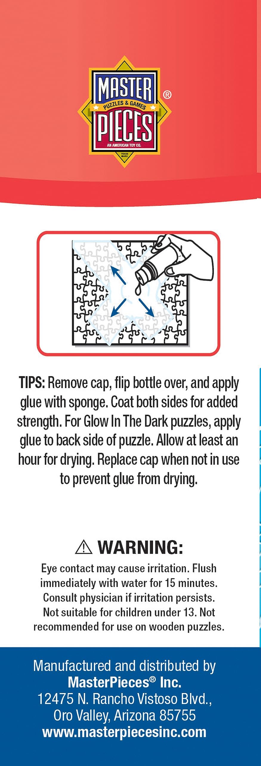 Puzzle Accessories - 5Oz Glue With Sponge Applicator