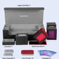 UAONO Card Storage Box for Trading Cards  5 in 1 Card Deck Case with 4 Pcs Small Commander Deck Box  Large Card Box for MTG/TCG/PTCG Magic Sports Cards Game Playmat (Black  Gray)