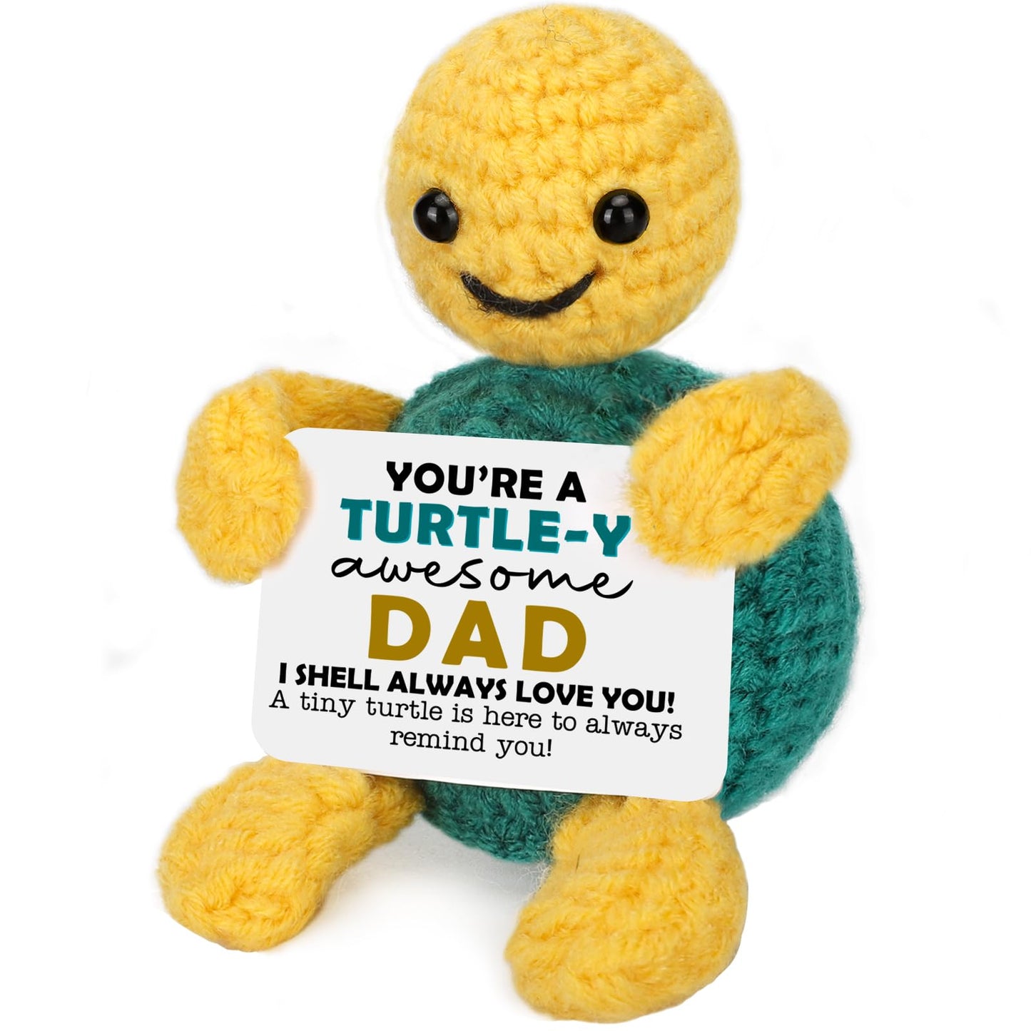 Christmas Turtle Dad Gifts from Daughter Son, Stocking Stuffers Birthday I Love You Gift for Father Daddy Stepdad Bonus New Dad 