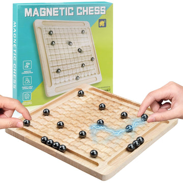 Magnet Game,Magnetic Chess Game,Table Top Magnetic Chess Fun Family Games For Kids And Adults,Magnetic Rocks Game Puzzle Toy Fam