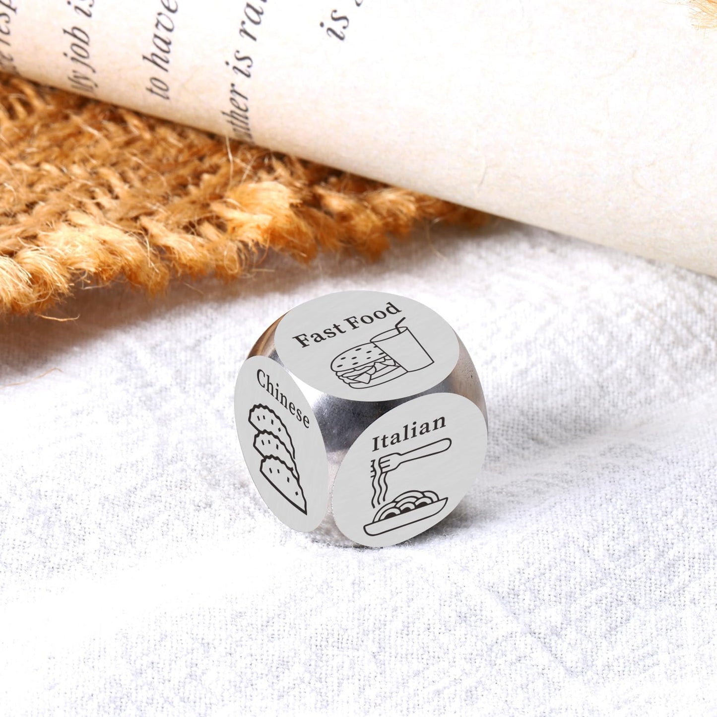 Gag Gifts Food Dice, Valentines Day Gifts, Date Night Ideas Gifts For Husband Wife, Dice Games For Family Party, Funny Dinner Di