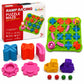 Ramp Racing Puzzle Maze Construction Toy For Kids, 28Piece Stem Track Building Game With Puzzle Board, Mini Vehicles & Balls, E