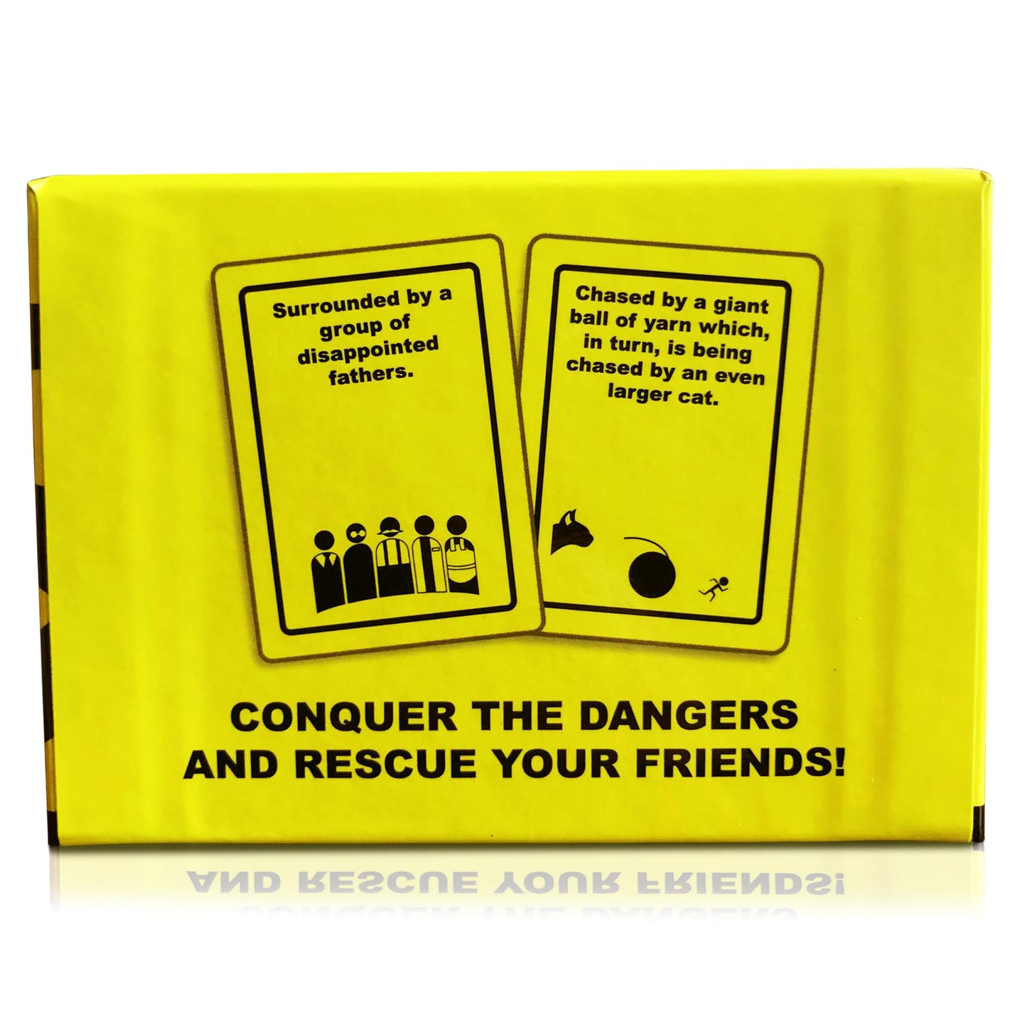 ORIGAMI WHALE Danger The Game: The Party Card Game of Bizarre Dangers and Rescues | Easy Game for Family & mature-themed Game Night | 3+ Players