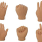 Thegag Finger-Hands Rock Paper Scissors Game Set Of 6 Hands 2 Of Each Tiny-Finger-Hand Realistic Feeling Soft Finger Puppets-Mini-Gag-Gift Stocking-Stuffer Really-Weird-Stuff