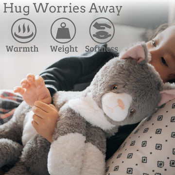 Lulumaia Weighted Stuffed Animals - 3.5Lb - Microwavable Unscented Plush Stuffed Animal - Weighted And Heated Stuffed Animal For